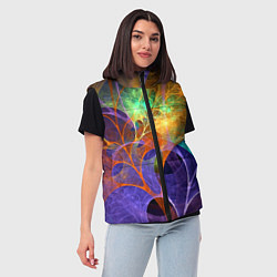 Женский жилет Растительный абстрактный паттерн Лето Floral Abstr, цвет: 3D-красный — фото 2