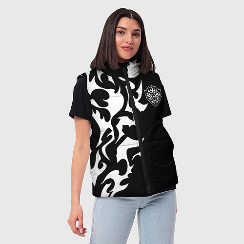 Женский жилет ПРОКЛЯТЫЙ ЩИТ ВОСХОЖДЕНИЕ ГЕРОЯ / 3D-Светло-серый – фото 3