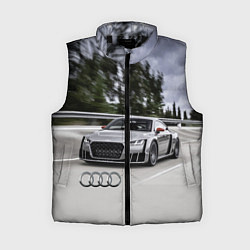 Женский жилет Ауди на скоростном шоссе Audi on the expressway, цвет: 3D-черный