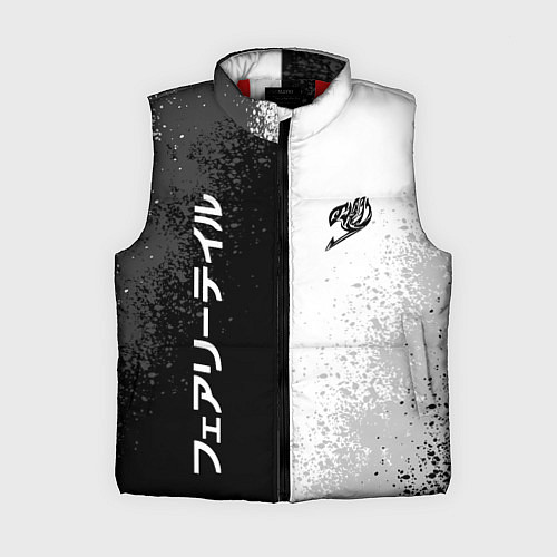 Женский жилет FAIRY TAIL BLACK AND WHITE LOGO / 3D-Красный – фото 1