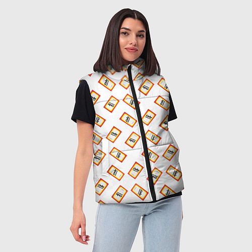 Женский жилет Пищевая сода / 3D-Светло-серый – фото 3