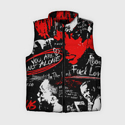 Женский жилет XXXTENTACION YOU ARE NOT ALONE, цвет: 3D-красный