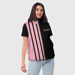 Женский жилет BLACKPINK HALF BLACK-PINK MINI LOGO, цвет: 3D-черный — фото 2