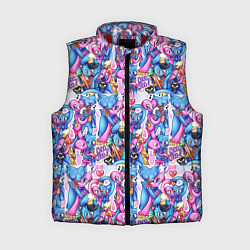 Женский жилет POPPY PLAYTIME HAGGY WAGGY AND KISSY MISSY LOVE, цвет: 3D-красный