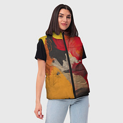 Женский жилет Мазки Акварелью, цвет: 3D-светло-серый — фото 2