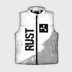 Женский жилет Rust Glitch на светлом фоне