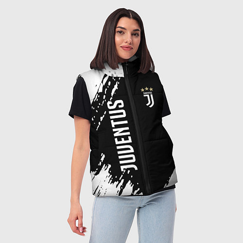 Женский жилет Fc juventus фс ювентус / 3D-Светло-серый – фото 3