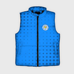 Женский жилет Leicester city Абстракция, цвет: 3D-черный