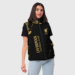 Женский жилет Liverpool гранж, цвет: 3D-черный — фото 2