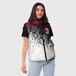 Женский жилет Ac milan краска, цвет: 3D-черный — фото 2