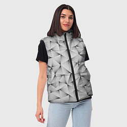 Женский жилет Треугольная Решётка, цвет: 3D-красный — фото 2