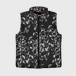 Женский жилет Абстрактный узор в темных серых тонах