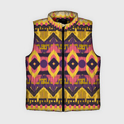 Женский жилет Африканский узор орнамент из шерсти Africa Wool Pa, цвет: 3D-красный