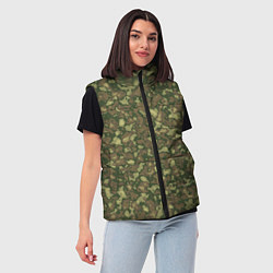 Женский жилет Камуфляж цифровой Флора-1 пиксель, цвет: 3D-красный — фото 2