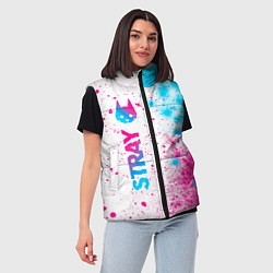 Женский жилет Stray Neon Gradient Style, цвет: 3D-черный — фото 2
