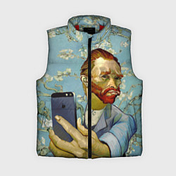 Женский жилет Ван Гог Селфи - Арт Портрет, цвет: 3D-красный