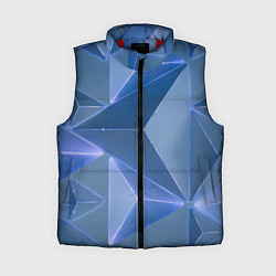 Женский жилет Неоновая киберпанк броня - Синий