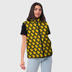 Женский жилет Ути Коричнево-зелёный, цвет: 3D-красный — фото 2