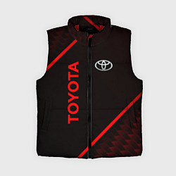 Женский жилет Toyota Красная абстракция, цвет: 3D-красный