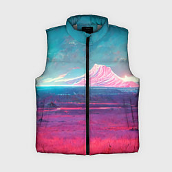 Женский жилет Завораживающий ландшафт, цвет: 3D-светло-серый