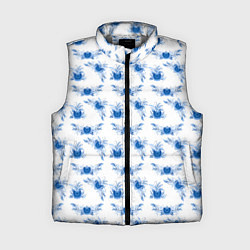 Женский жилет Blue floral pattern