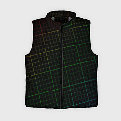 Женский жилет Радужная сетка - текстура, цвет: 3D-светло-серый