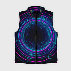 Женский жилет Неоновый тоннель - портал