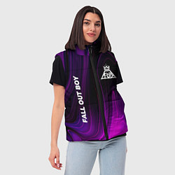 Женский жилет Fall Out Boy violet plasma, цвет: 3D-черный — фото 2