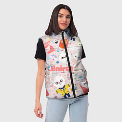 Женский жилет Skzoo Jinniret pattern cartoon avatar, цвет: 3D-красный — фото 2