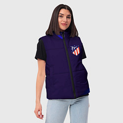 Женский жилет Фк Atletico абстракция, цвет: 3D-красный — фото 2