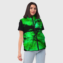 Женский жилет Зеленый фантом, цвет: 3D-красный — фото 2
