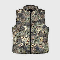 Женский жилет Мануловый камуфляж, цвет: 3D-светло-серый