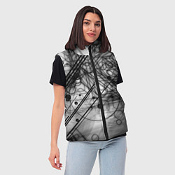 Женский жилет Геометрические фигуры графика, цвет: 3D-красный — фото 2