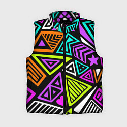 Женский жилет Abstract geometric shapes, цвет: 3D-черный