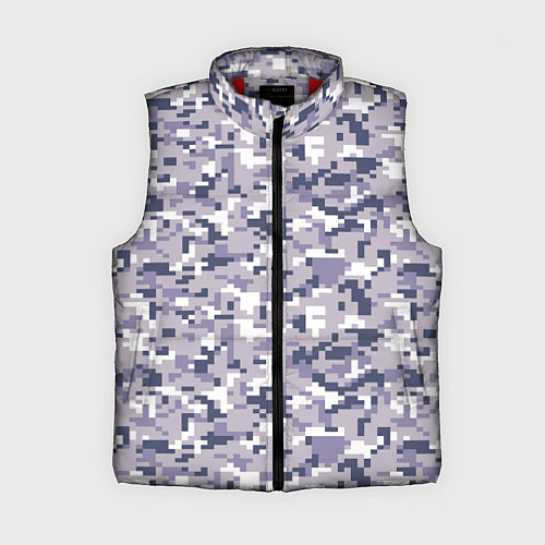 Женский жилет Камуфляж ACUpat серый пиксель / 3D-Красный – фото 1