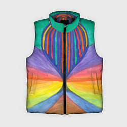 Женский жилет Абстракция воздушный шар, цвет: 3D-черный