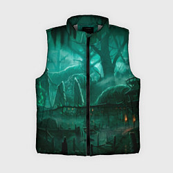 Женский жилет Причал у болота, цвет: 3D-светло-серый