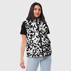 Женский жилет Камуфляж Cowskin мелкий, цвет: 3D-черный — фото 2