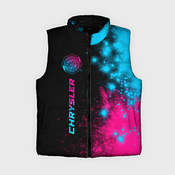 Женский жилет Chrysler - neon gradient: по-вертикали, цвет: 3D-черный