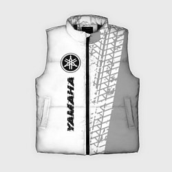 Женский жилет Yamaha speed на светлом фоне со следами шин: по-ве, цвет: 3D-черный