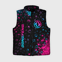 Женский жилет Dongfeng - neon gradient: надпись, символ