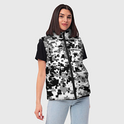 Женский жилет Городской пиксель камуфляж, цвет: 3D-светло-серый — фото 2