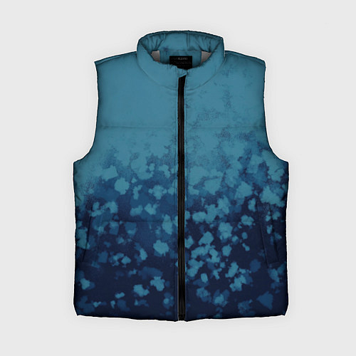 Женский жилет Абстракция синий / 3D-Светло-серый – фото 1