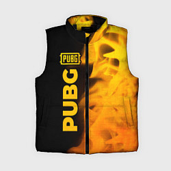 Женский жилет PUBG - gold gradient: по-вертикали, цвет: 3D-черный