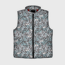 Женский жилет Кораблик бумажный на волнах, цвет: 3D-красный