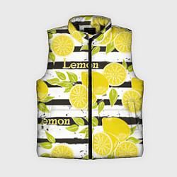 Женский жилет Лимон на чёрно-белом фоне