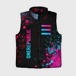 Женский жилет OneRepublic - neon gradient: надпись, символ