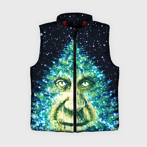 Женский жилет Мудрое Новогоднее Дерево / 3D-Красный – фото 1