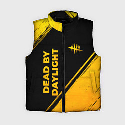 Женский жилет Dead by Daylight - gold gradient: надпись, символ