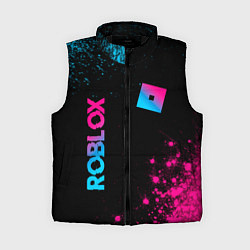 Женский жилет Roblox - neon gradient: надпись, символ
